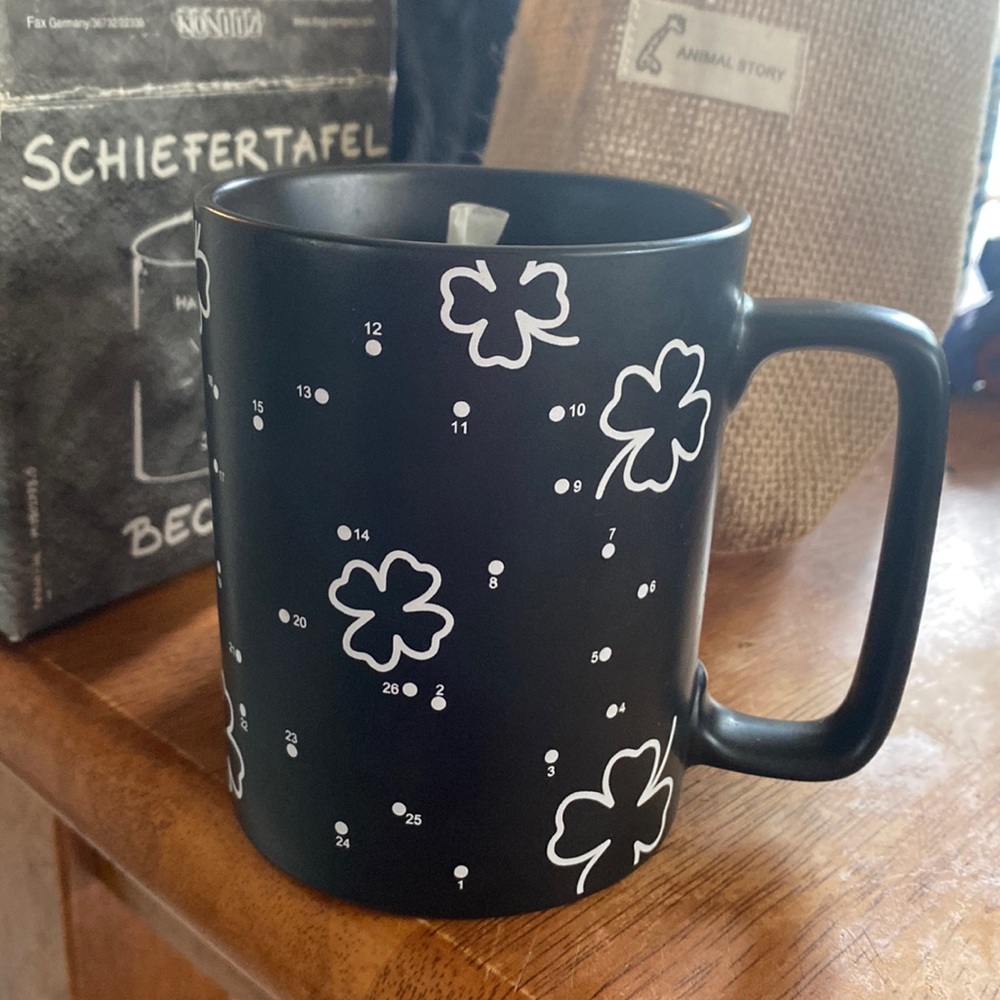 Konitz Chalk Talk Coffee Mug Cup With Chalk To connect the dots. On 12oz